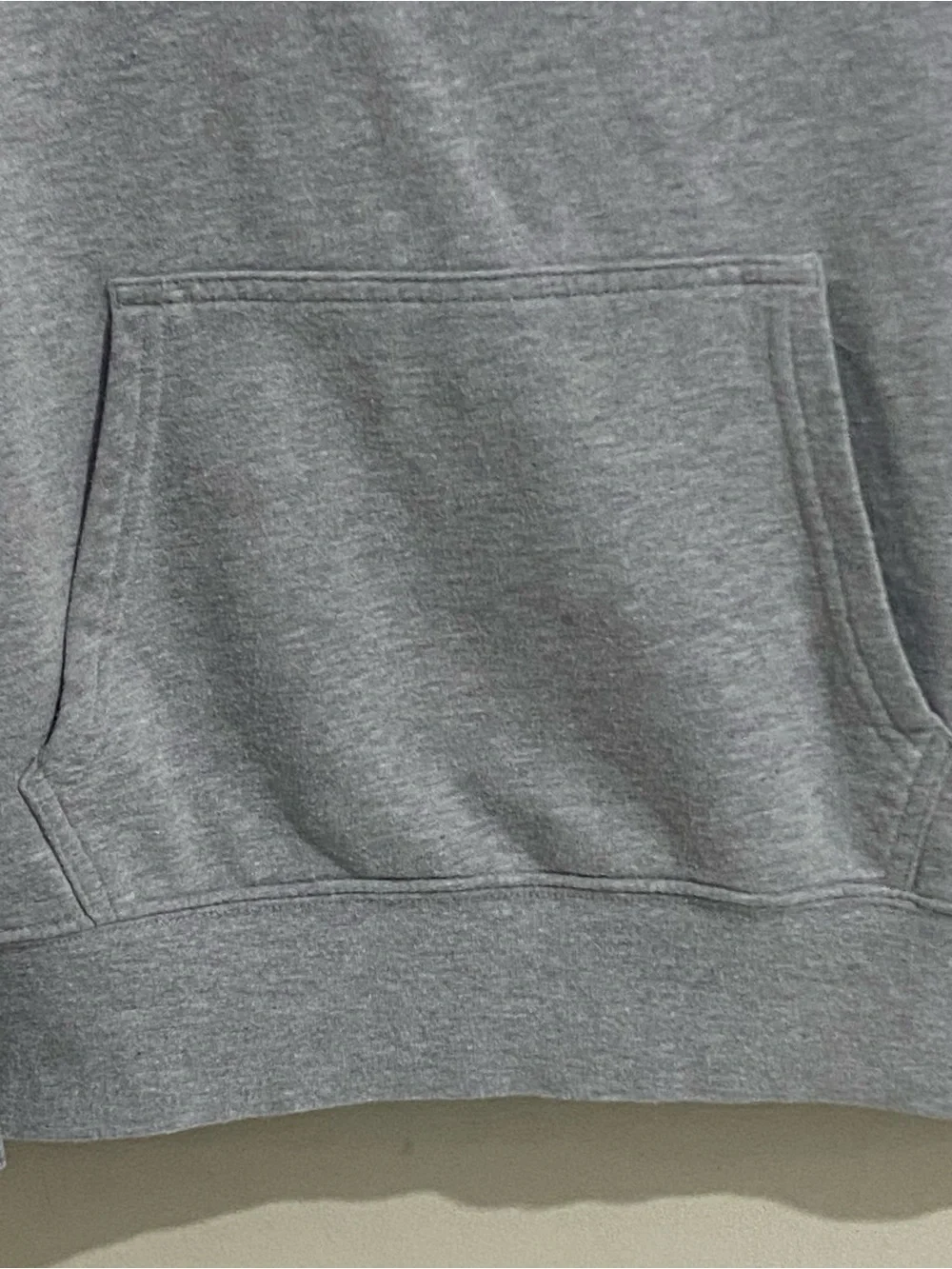 The North Face Men's Light Gray Hoodie with White Logo